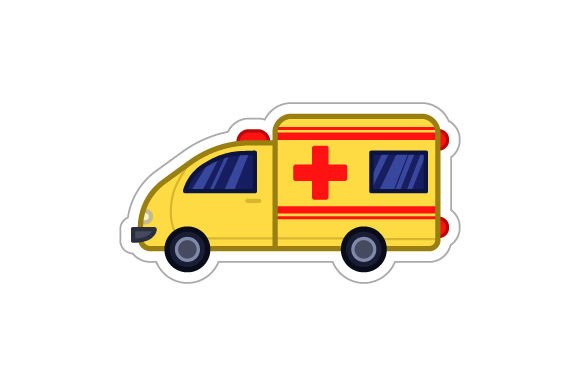 Ambulance - Sticker: A Designer's Review for Real Projects
