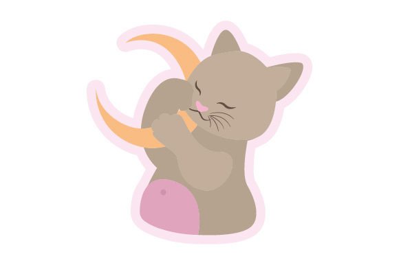 Cute Cat Sticker: A Designer's Review for Embroidery Projects