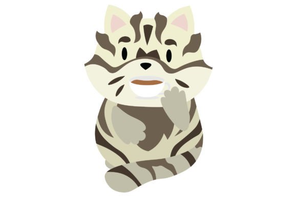 Kawaii Cat Drinking Tea Sticker: A Designer's Review