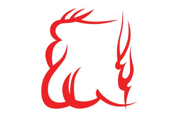 Motorcycle Border Sticker, Stencil - Red Review