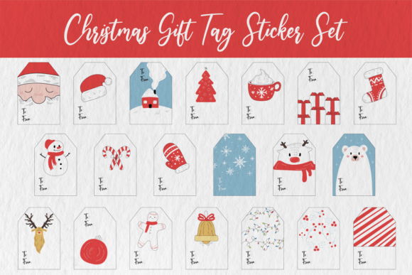 Review: Christmas Gift Tag Sticker Set for Embroidery