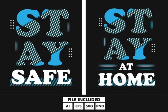 Review: Stay Safe at Home Typography Quotes SVG for Embroidery