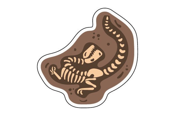 Review: Underground Dinosaur Fossil Sticker for Embroidery