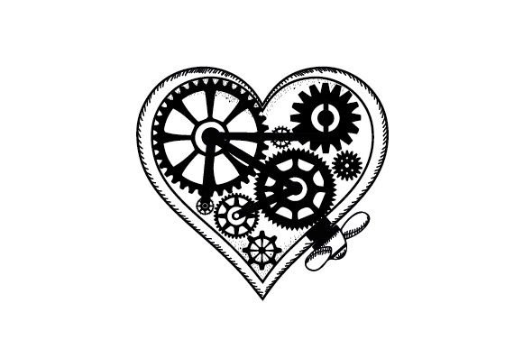 Steampunk Heart Sticker: A Designer's Review for Embroidery