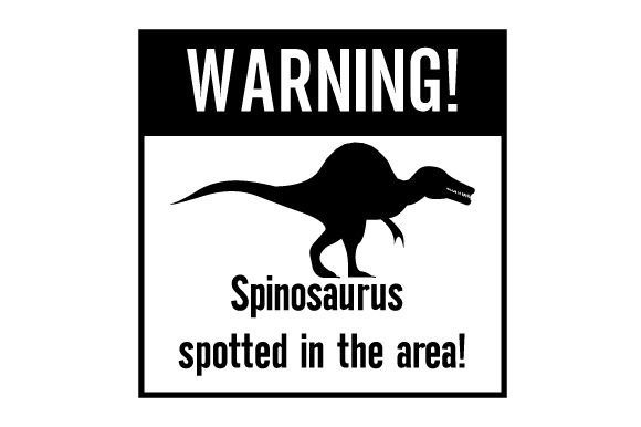 Warning Sticker: A Designer's Take on Dinosaur Embroidery